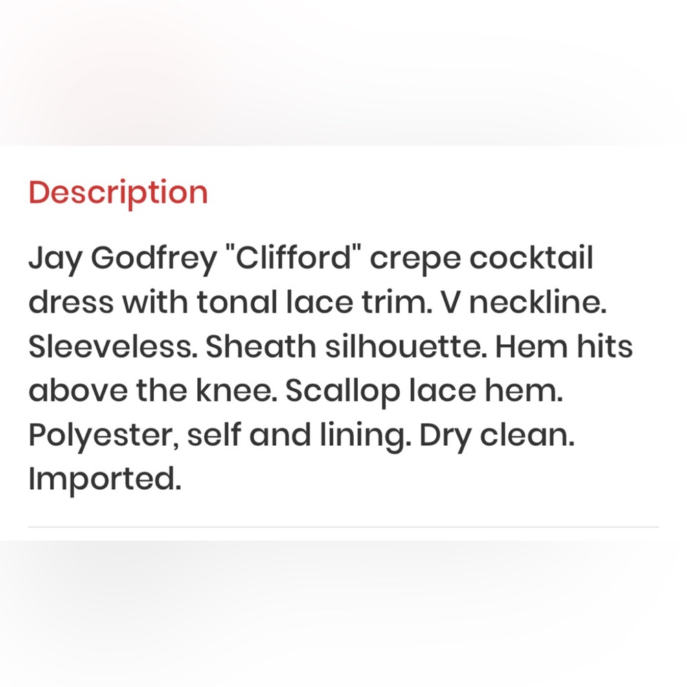 Jay Godfrey “Clifford” cocktail dress - Picture 2 of 2
